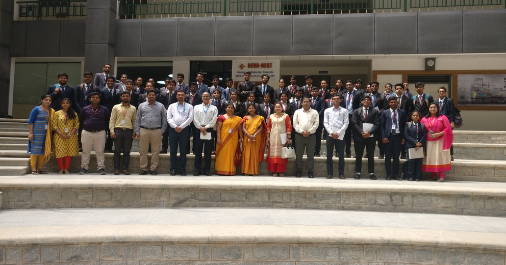 Students and Faculties of St. Claret College, Bangalore Visited REVA NEST